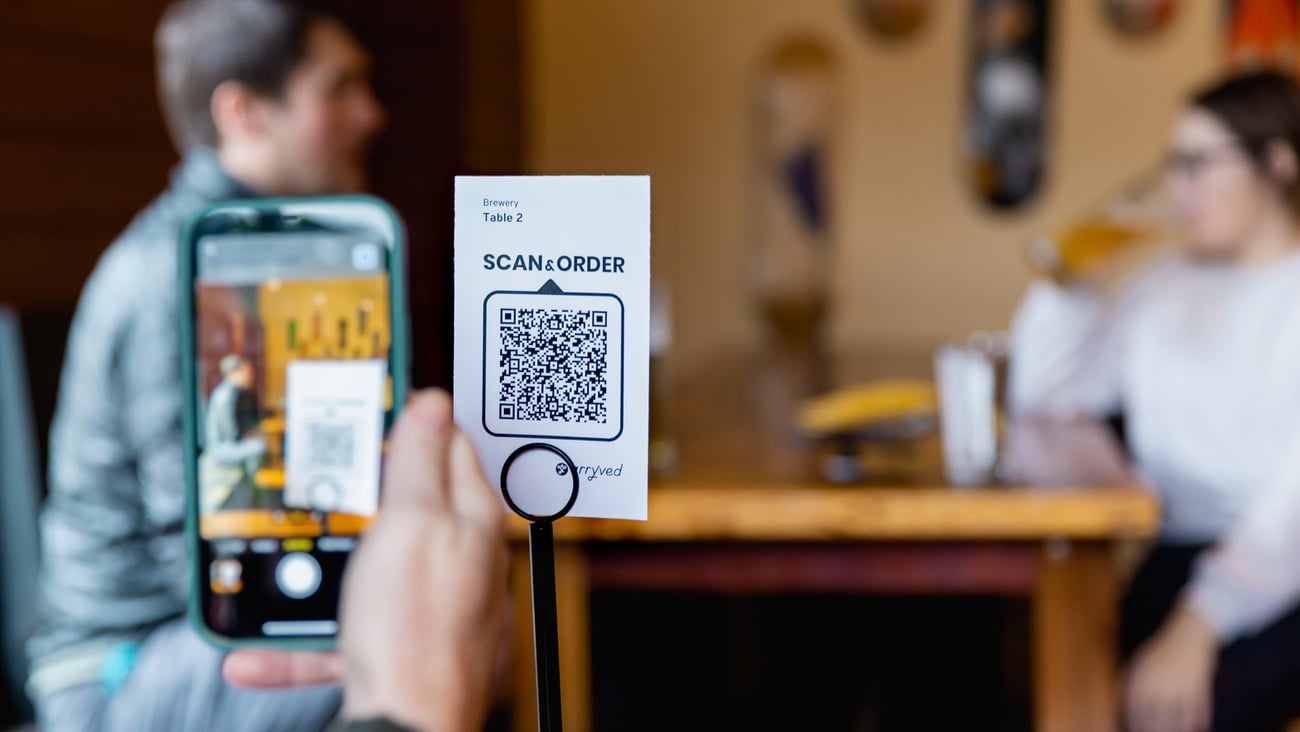 QR code in restaurant 