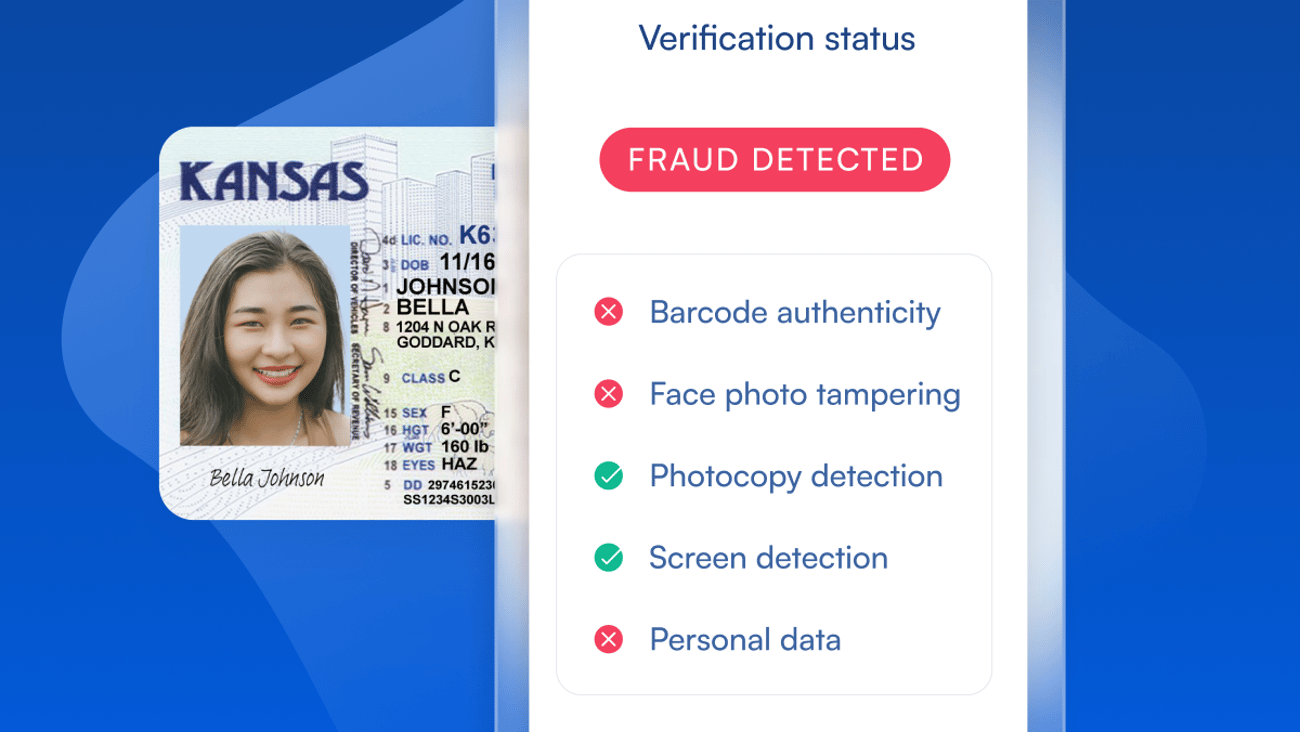 ID being verified by AI