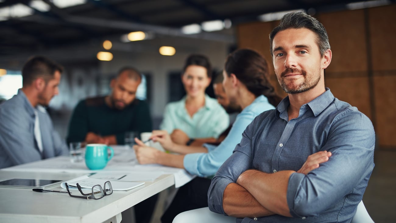 man in an office setting
