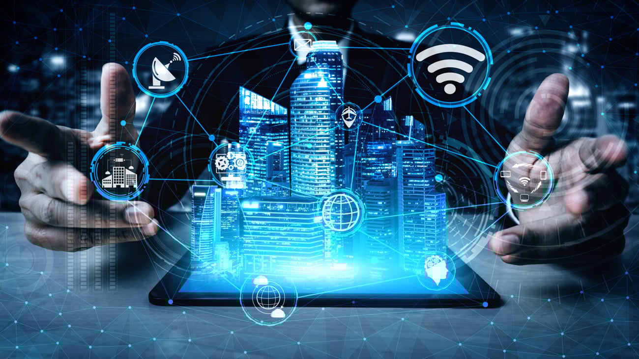 5G Communication Technology Wireless Internet Network for Global Business Growth, Social Media, Digital E-commerce and Entertainment Home Use.; Shutterstock ID 1563192715