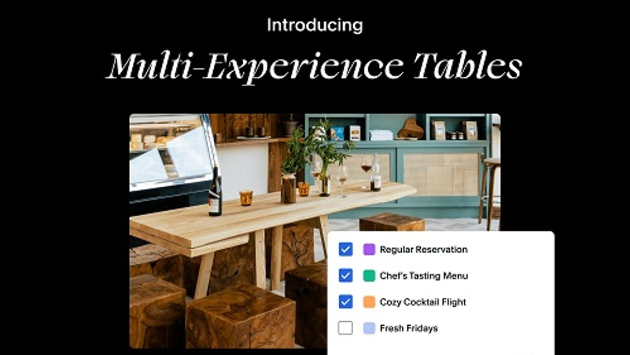 Tock experience tables 