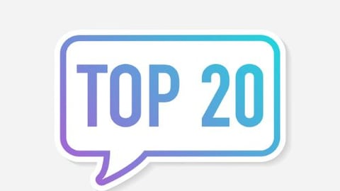 top 20 list stock art