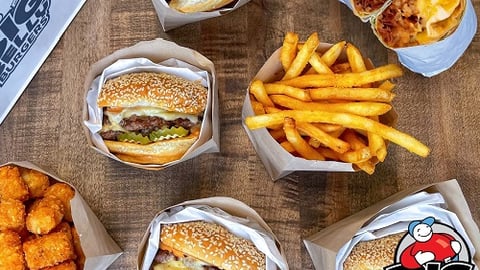 a bunch of food sitting on a table