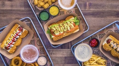 a bunch of food sitting on a table