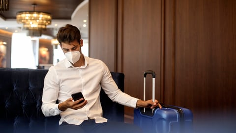 a person sitting on a table