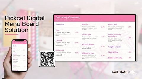 digital menu board