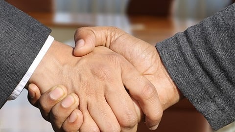 a handshake deal partner