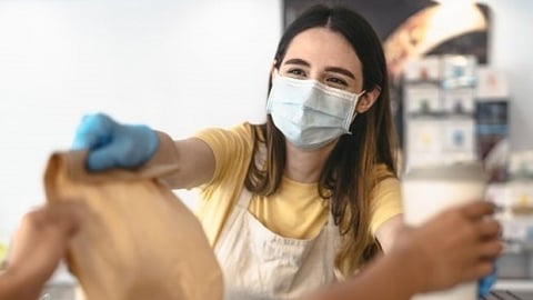 a woman taking a selfie