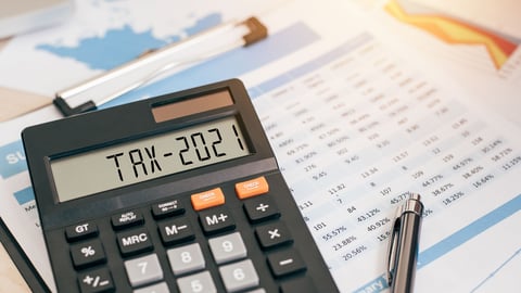 a calculator on a table