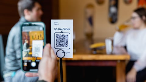 QR code in restaurant 