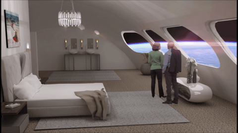 Space Hotel Bedroom