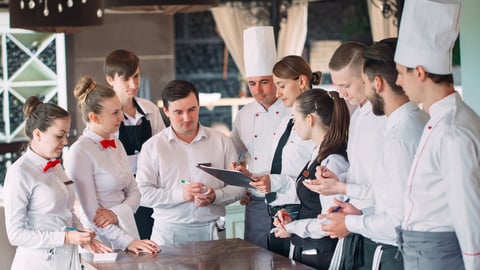 hotel kitchen staff