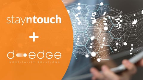 Stayntouch logo and d-edge logo