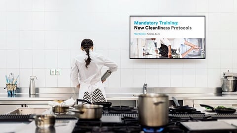 a woman cooking in a kitchen Upshift