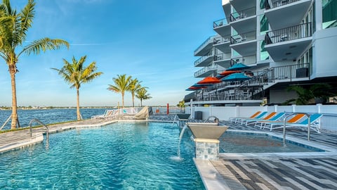 The pool at the Fusion Resort