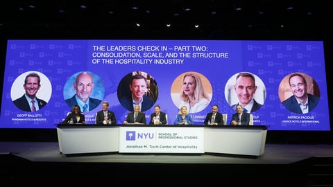 panelists at NYU International Hospitality Industry Investment Conference