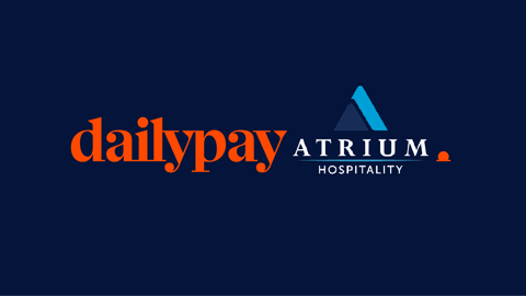 dailypay and atrium hospitality logos