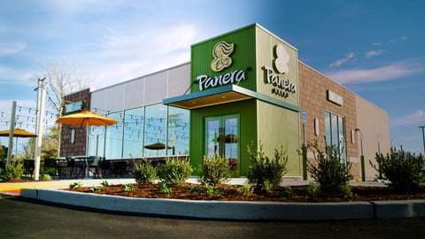 exterior photo of panera cafe