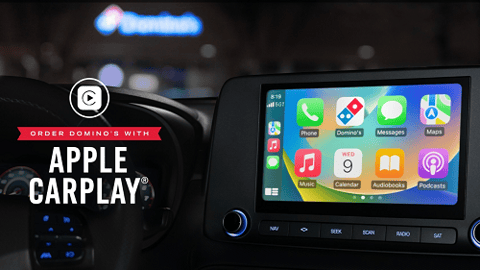 Dominos Apple car play 