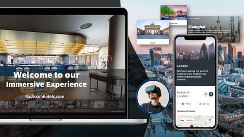 Radisson Hotel Group Immersive Experience means guests can view rooms and amenities from phone, laptop or VR headset