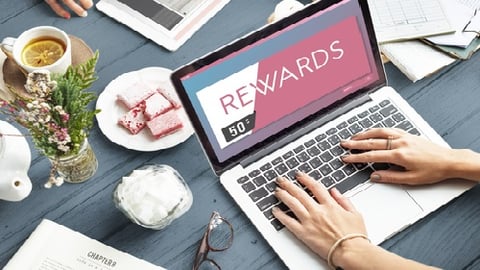 laptop with loyalty rewards