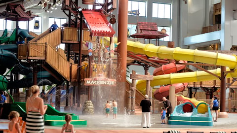 Indoor Water Slide at Great Wolf Resorts