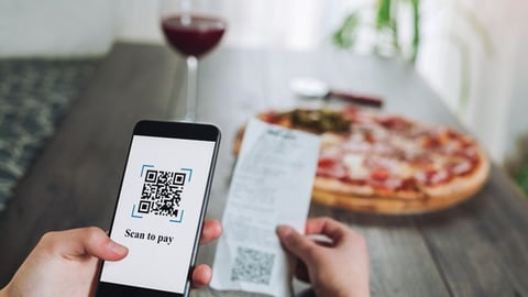 qr code and pizza