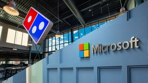 Dominos Microsoft AI partnership logo