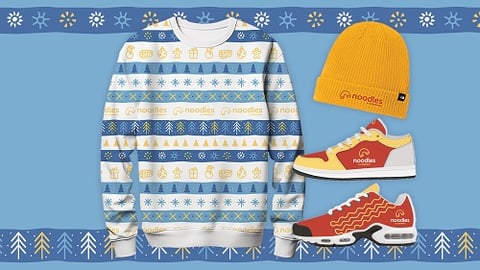 noodles sweater hat and shoes