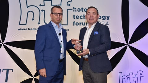 Mint House accepting award at HTF 2024