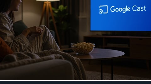 STAYCAST on an LG smart TV in a hotel room