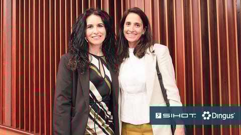 Carsten Wernet, Chief Executive of SIHOT and Milena Galindo, VP Strategy & Partnerships, DINGUS