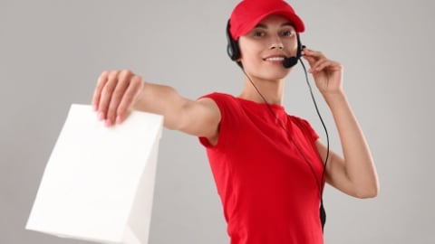 happy QSR employee
