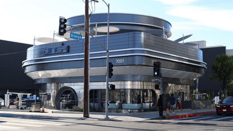 Tesla Diner restaurant in Hollywood LA 