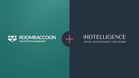 RoomRaccoon and iHotelligence logos