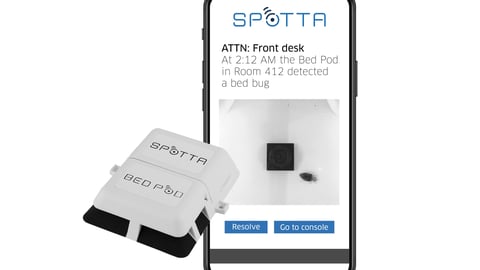  Spotta's wireless Bed Pod sensors and app