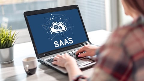 laptop displaying saas