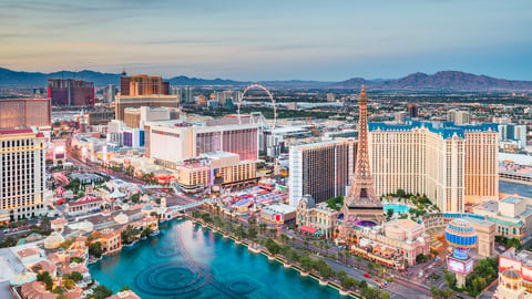 view of the las vegas skyline