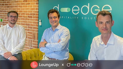 D-edge and LoungeUp executives