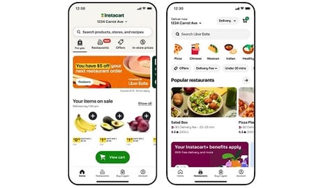 instacart uber eats partnership