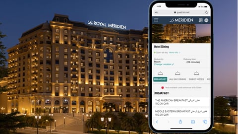 IRIS mobile app at le royal meridien doha