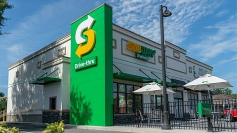 Subway exterior with drive-thru