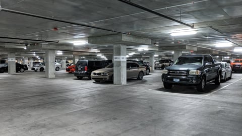 parking lot with cars