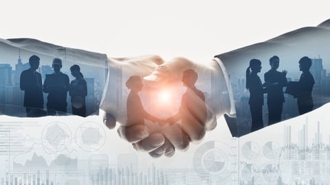 Business communication concept. Marketing. Shaking hands. Teamwork.; Shutterstock ID 1524433004