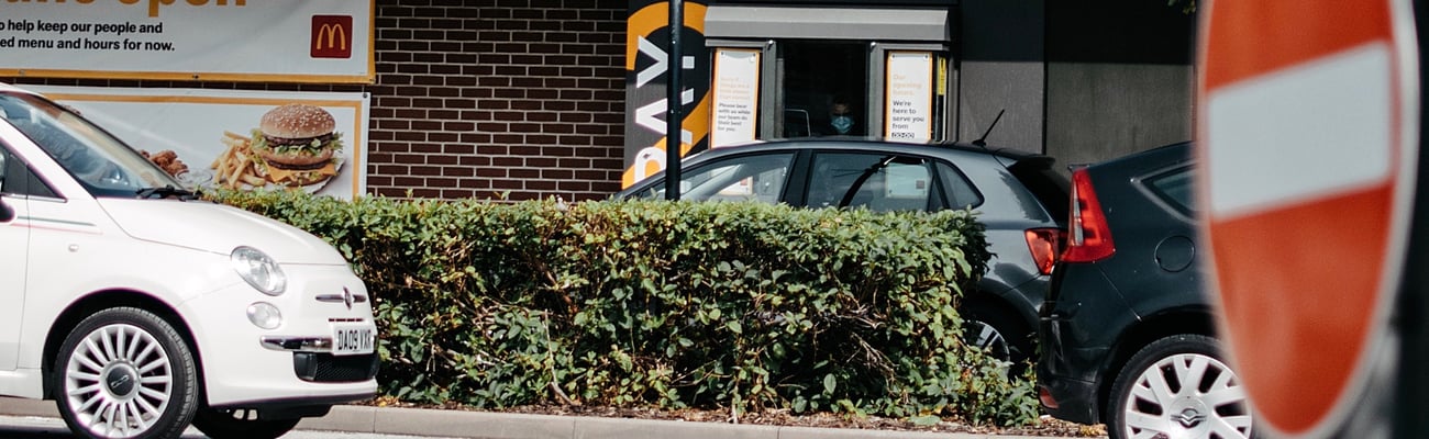 a car parked in front of a building