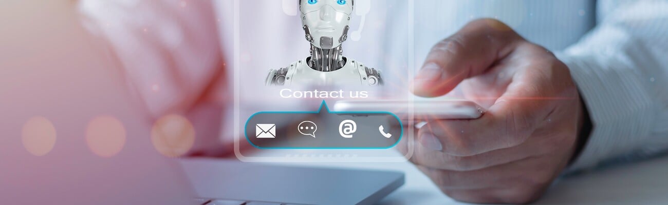 Chat conversation assistant, Contact us or Customer support hotline people connect, call center service, customer consulting service, email, business contact, Artificial intelligence technology, ; Shutterstock ID 2269742509