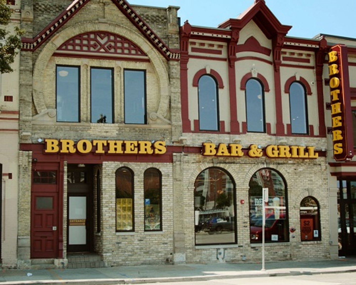 a store front at day