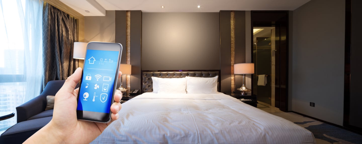 iot mobile phone hotel room