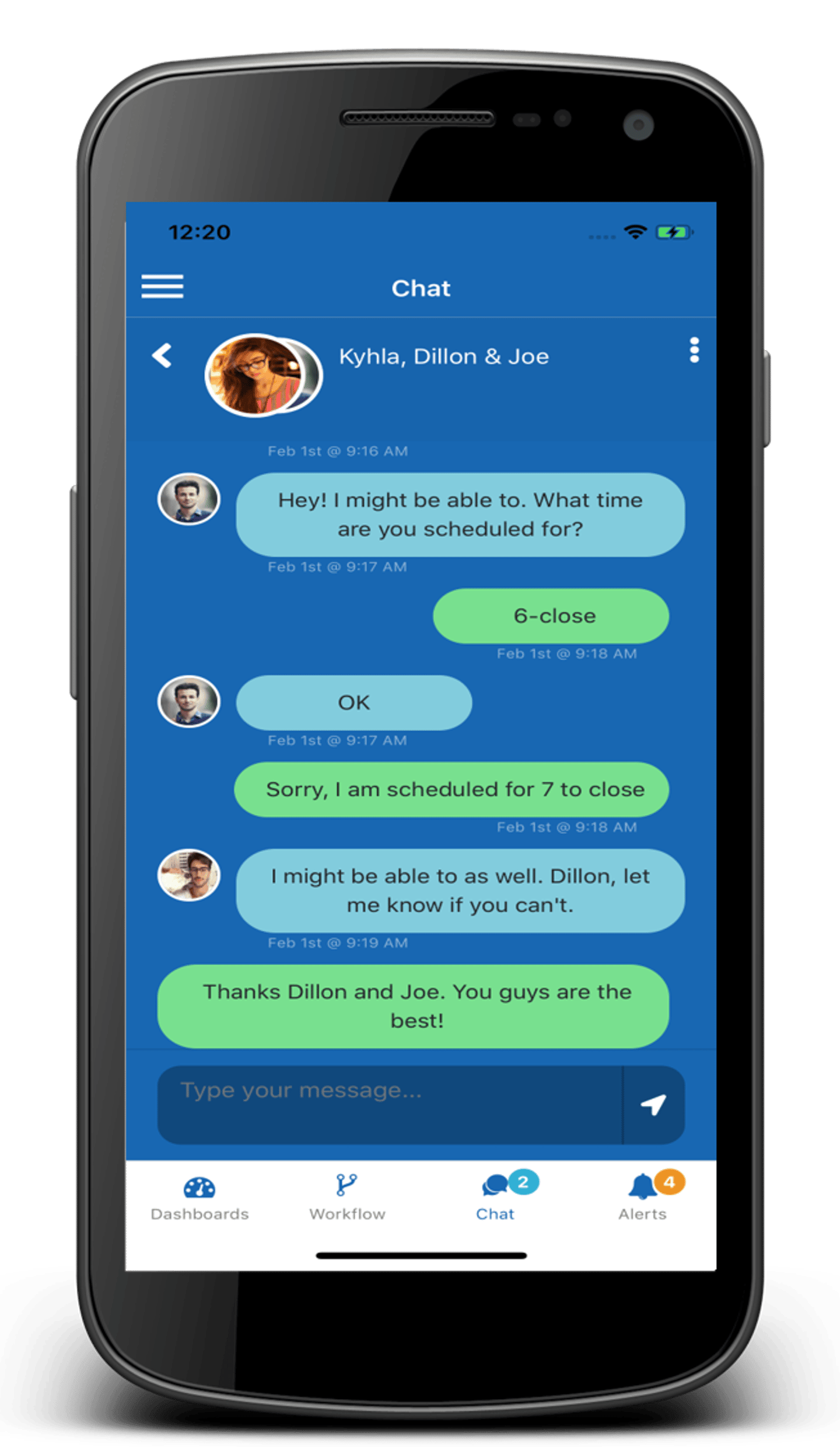 Rosnet app chat