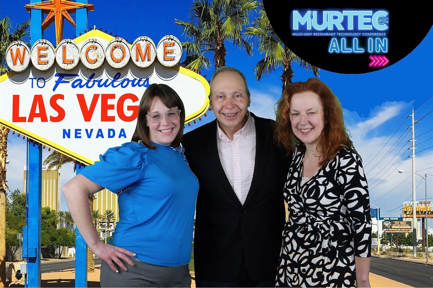 HT editors (from left) Michal Christine Escobar, Robert Firpo-Cappiello, and Anna Wolfe rockin' the MURTEC 2023 photo booth!